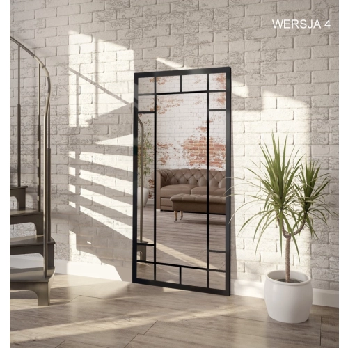 Lustro loft ze szprosami - BERNARD - kolor ramy do wyboru NR 4